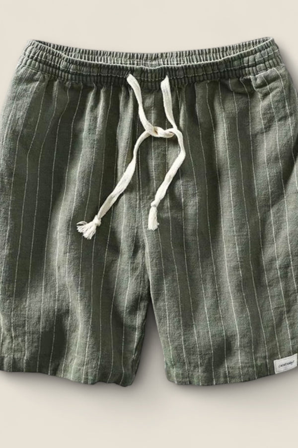 Dario - Striped Linen Shorts