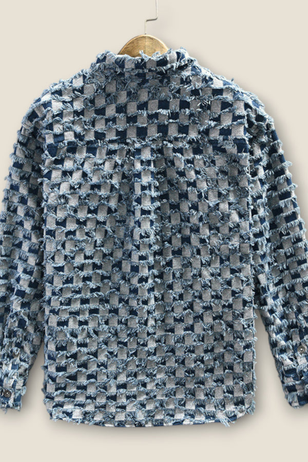 Jackson - Checkered Frayed Overshirt