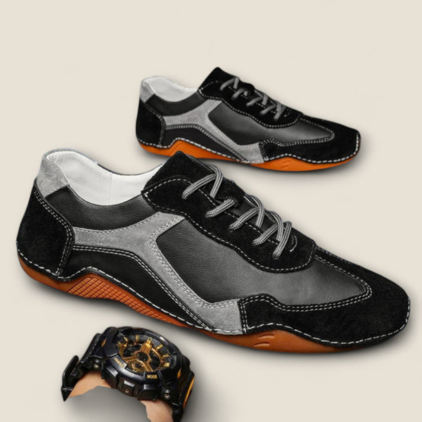 Giovanni - Vintage-Inspired Leather Sneakers