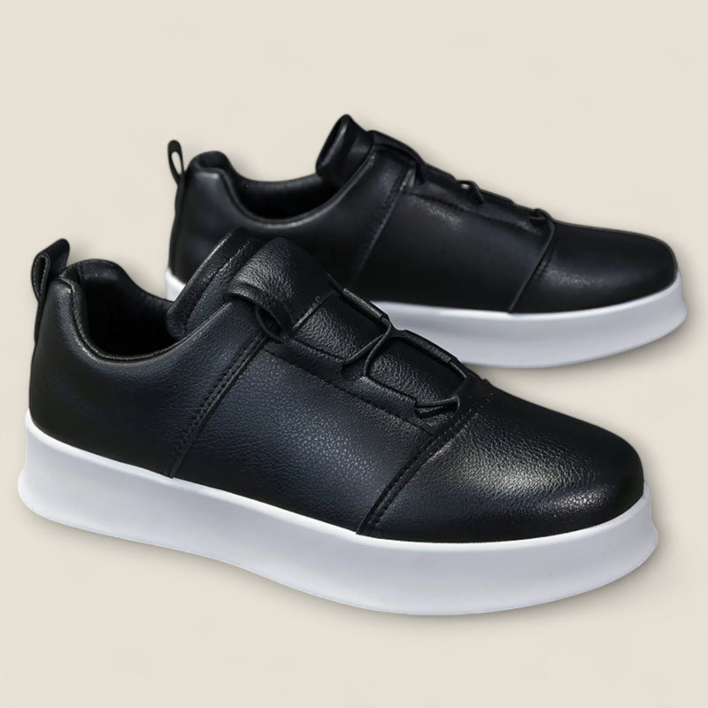 Enzo - Leather Slip-On Sneakers