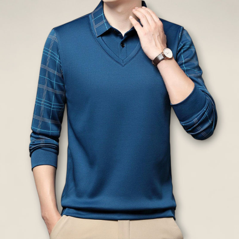 Marcello - Long-Sleeve Polo Shirt