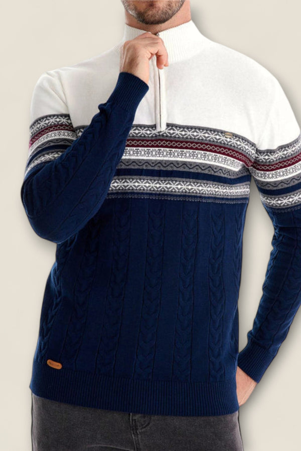 Leonardo - Cotton Half-Zip Pullover