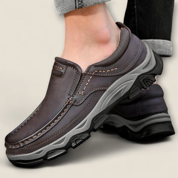 Dario - Leather Slip-On Trail Shoes