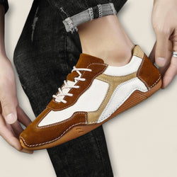 Giovanni - Vintage-Inspired Leather Sneakers