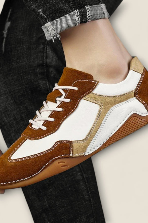 Giovanni - Vintage-Inspired Leather Sneakers