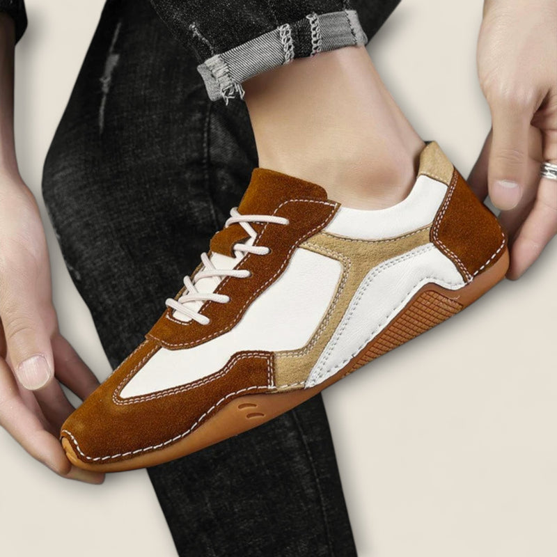Giovanni - Vintage-Inspired Leather Sneakers