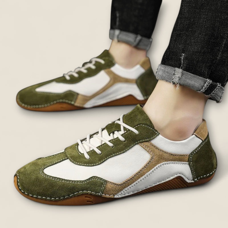 Giovanni - Vintage-Inspired Leather Sneakers