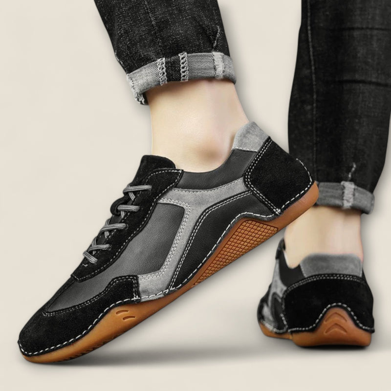 Giovanni - Vintage-Inspired Leather Sneakers