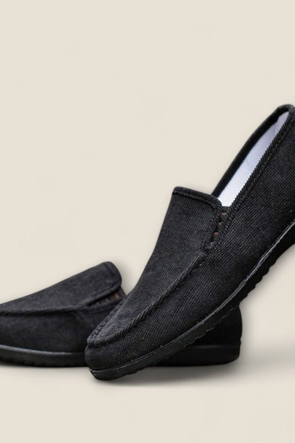 Cassaro - Velvet Corduroy Slip-On Shoes