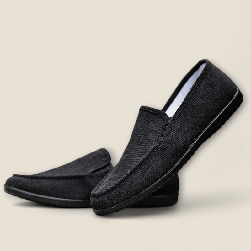 Cassaro - Velvet Corduroy Slip-On Shoes