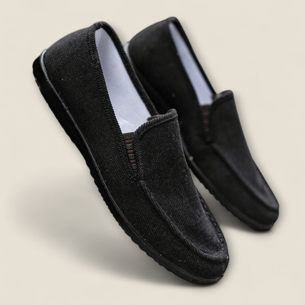 Cassaro - Velvet Corduroy Slip-On Shoes