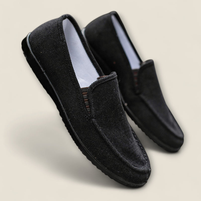 Cassaro - Velvet Corduroy Slip-On Shoes