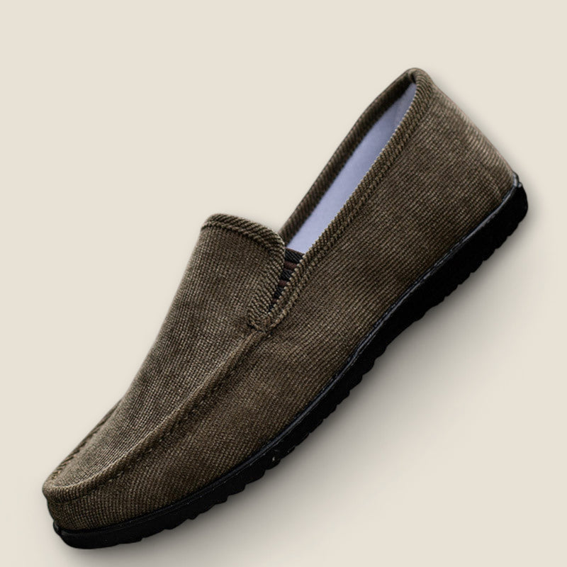Cassaro - Velvet Corduroy Slip-On Shoes