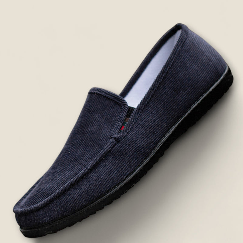 Cassaro - Velvet Corduroy Slip-On Shoes