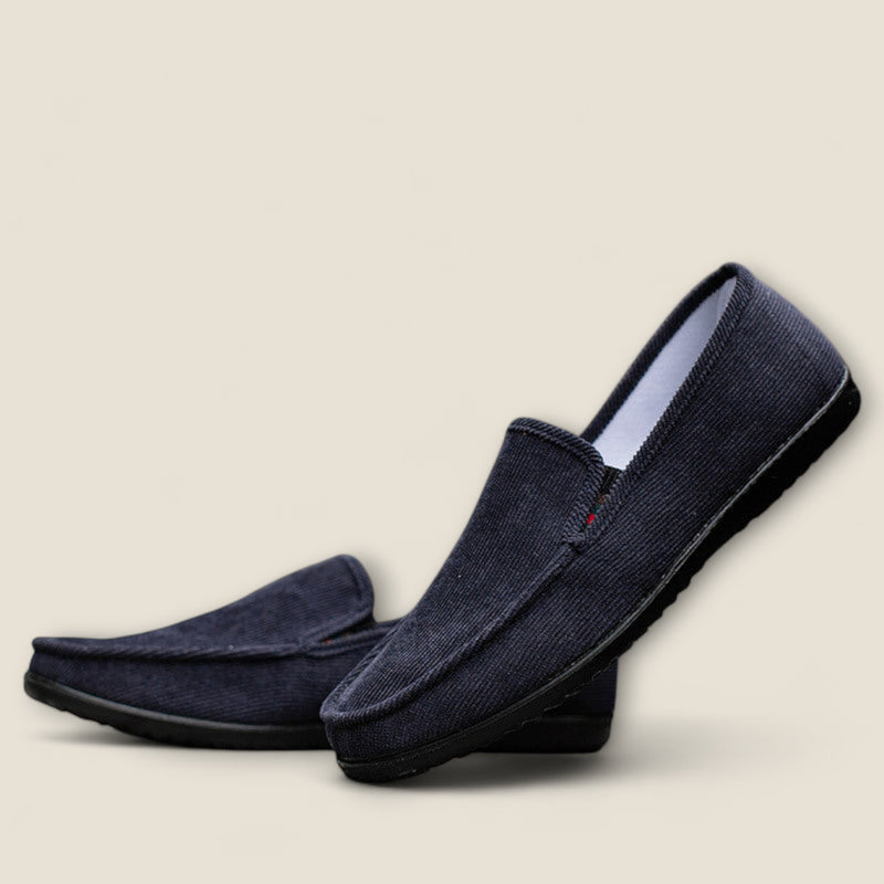 Cassaro - Velvet Corduroy Slip-On Shoes