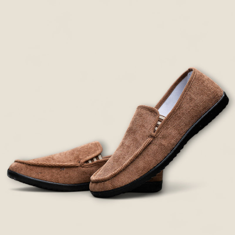 Cassaro - Velvet Corduroy Slip-On Shoes