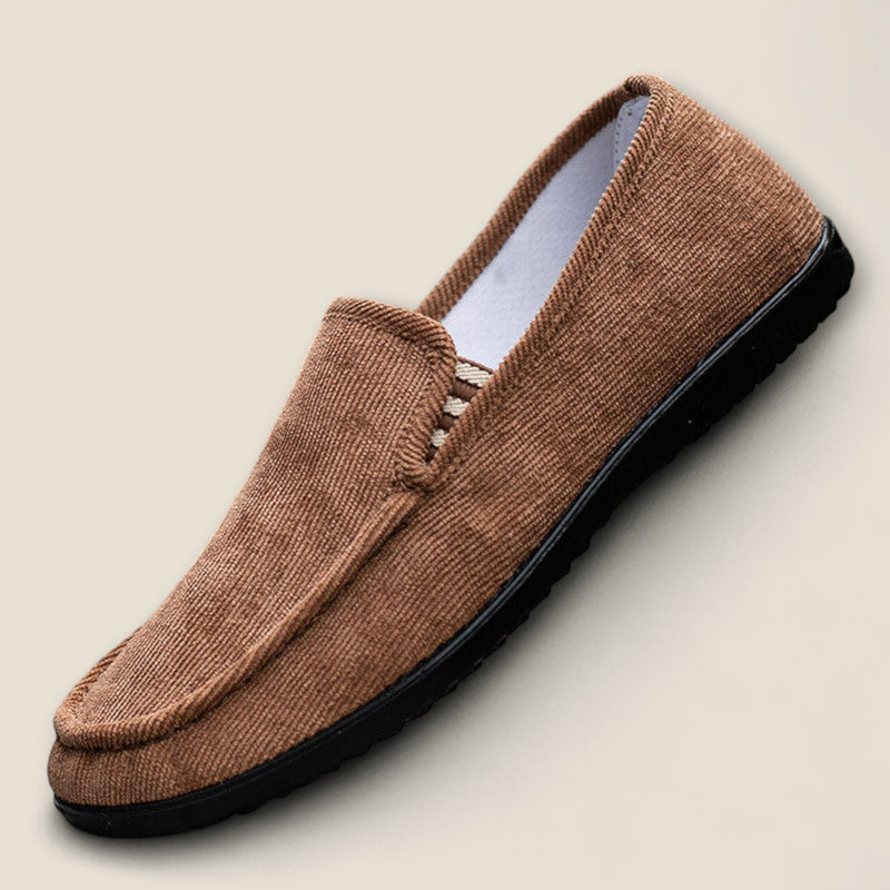 Cassaro - Velvet Corduroy Slip-On Shoes
