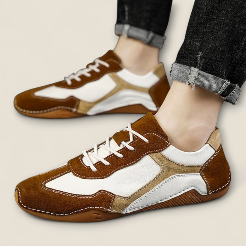 Giovanni - Vintage-Inspired Leather Sneakers