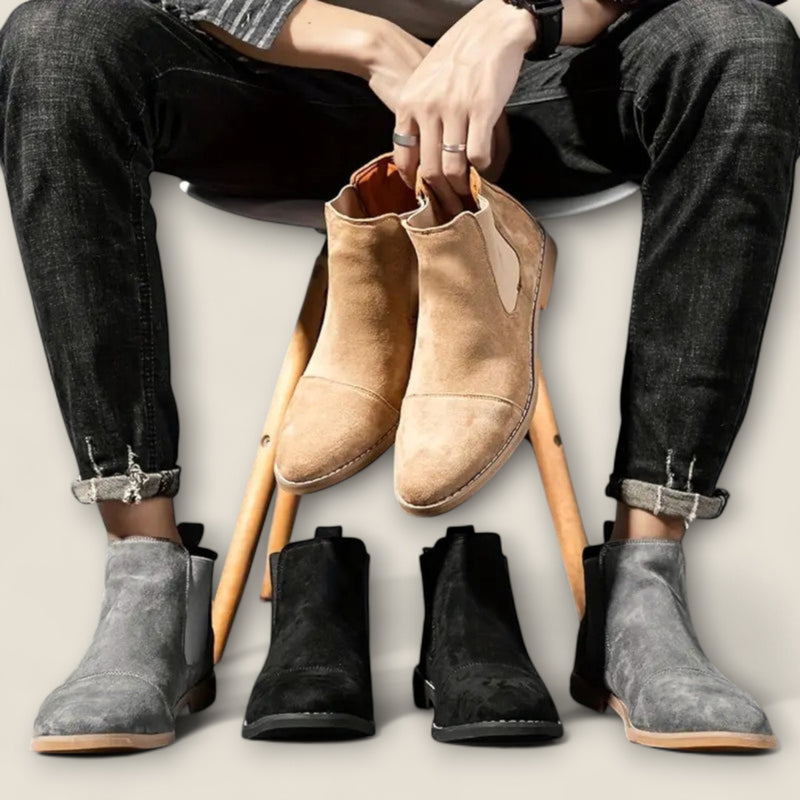 Giorgio - Suede Chelsea Ankle Boots