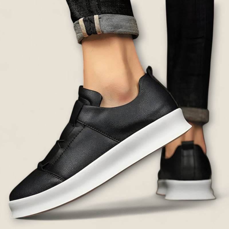 Enzo - Leather Slip-On Sneakers