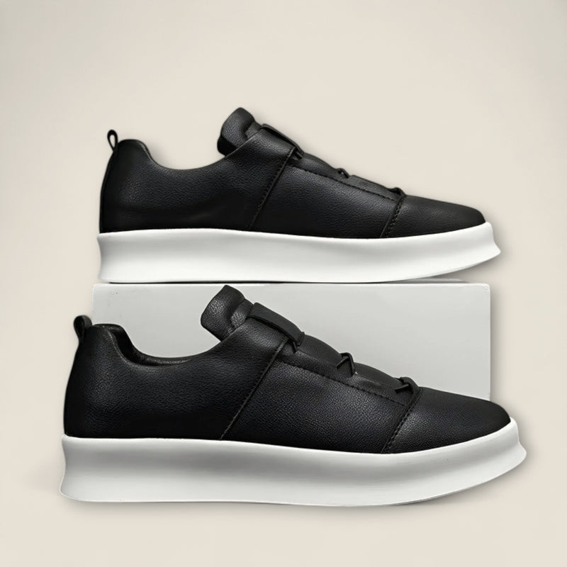 Enzo - Leather Slip-On Sneakers