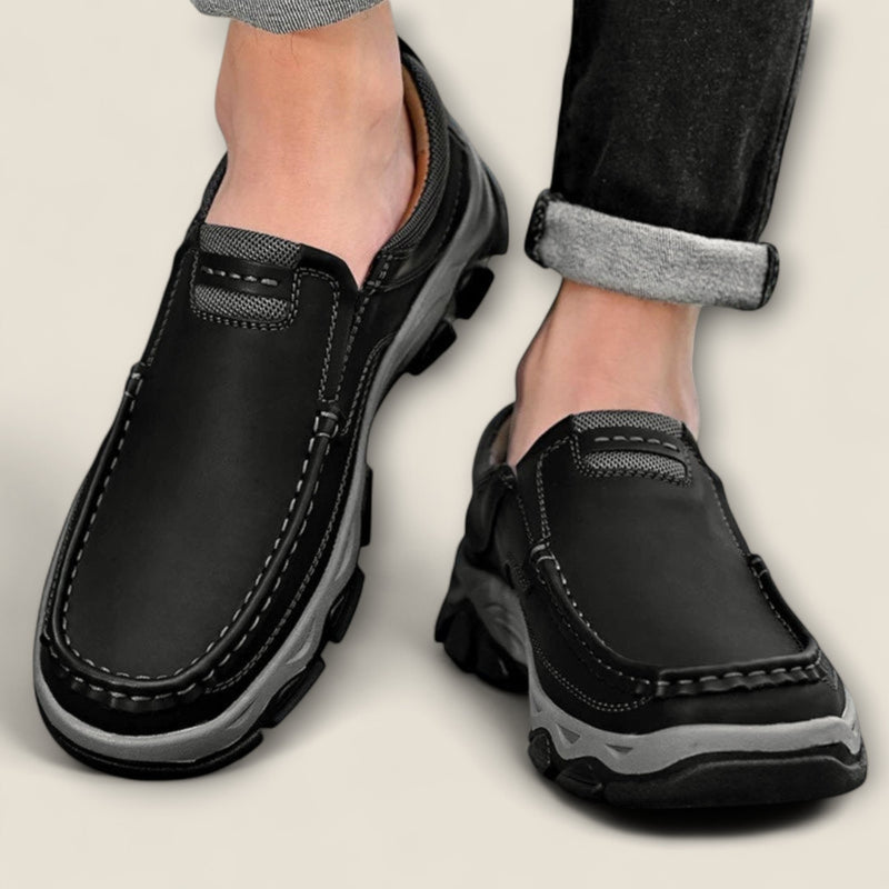 Dario - Leather Slip-On Trail Shoes