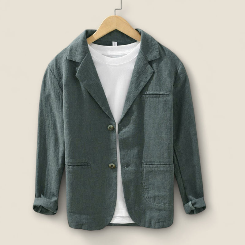 Giulio - Casual Blazer in Linen-Cotton Blend