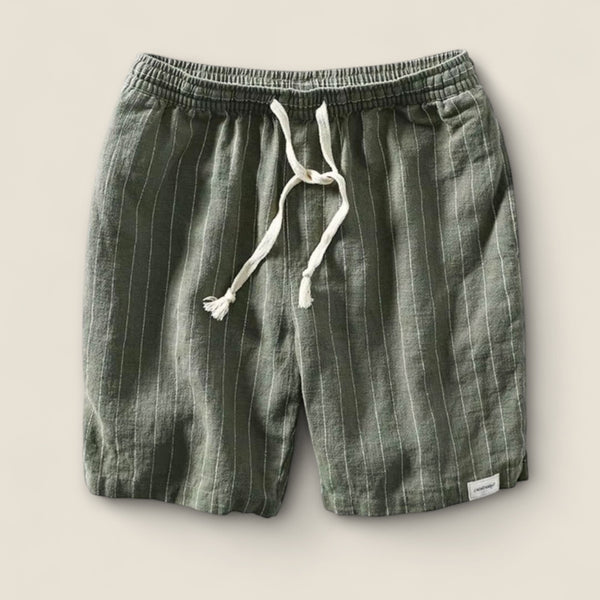 Dario - Striped Linen Shorts