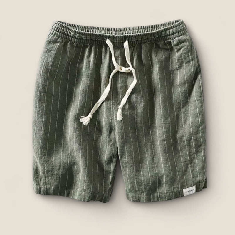 Dario - Striped Linen Shorts