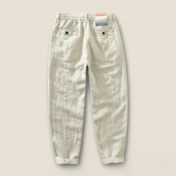 Leandro - Linen Drawstring Pants
