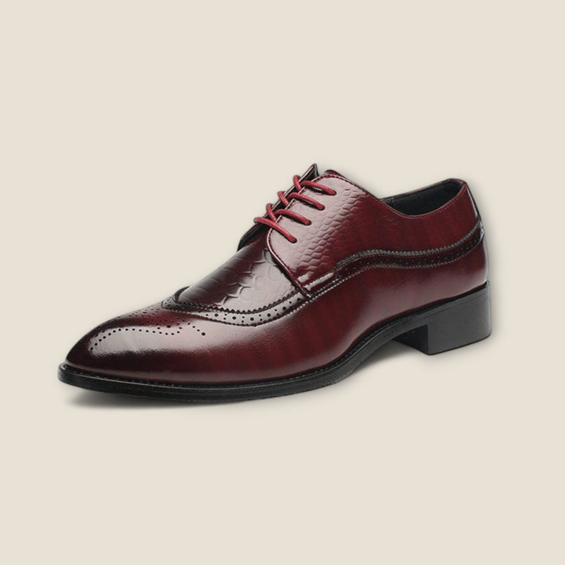 Domenico - Embossed Wingtip Dress Shoes