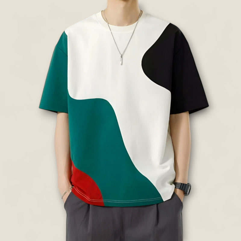 Mateo - Colorblock Abstract Tee