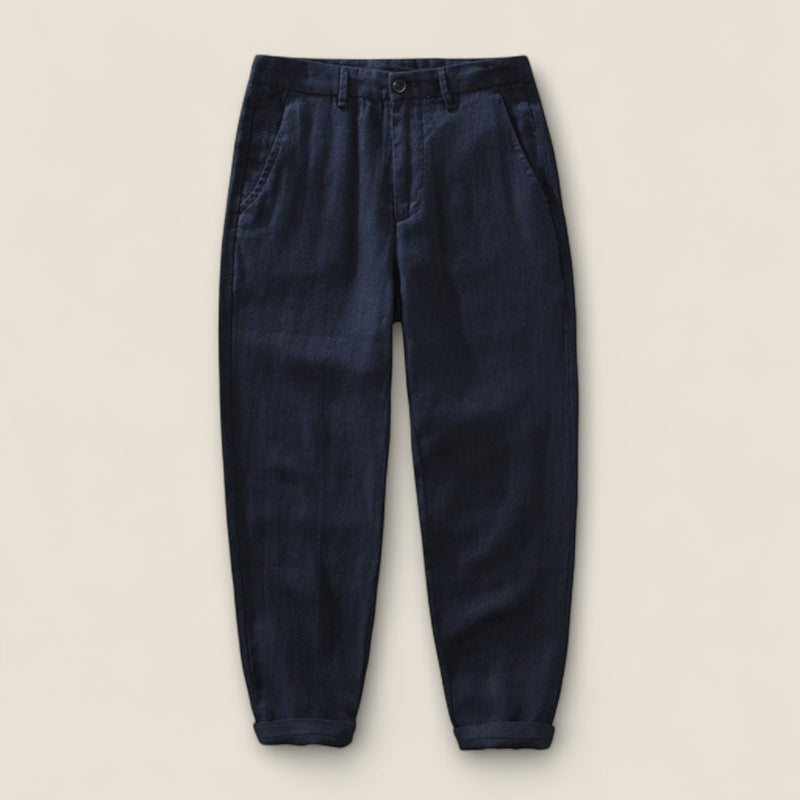 Mateo - Straight-Leg Linen Pants