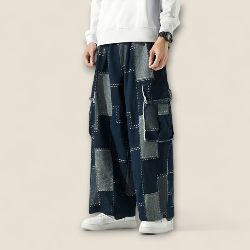 Lorenzo - Patchwork Urban Cargo Trousers