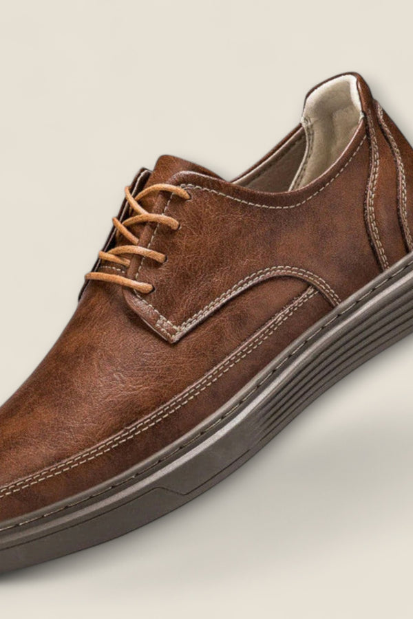 Leandro - Authentic Leather Lace-Up Shoes