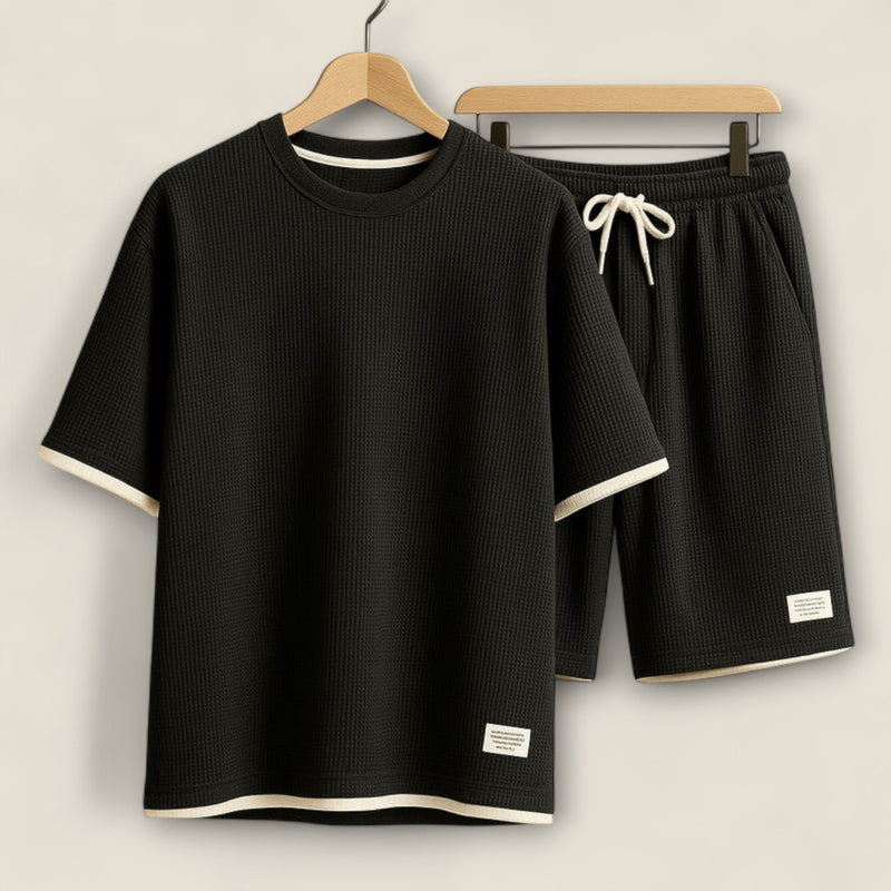 Luca - Cozy Waffle-Knit Lounge Ensemble