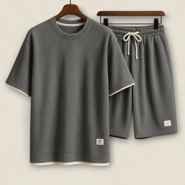 Luca - Cozy Waffle-Knit Lounge Ensemble