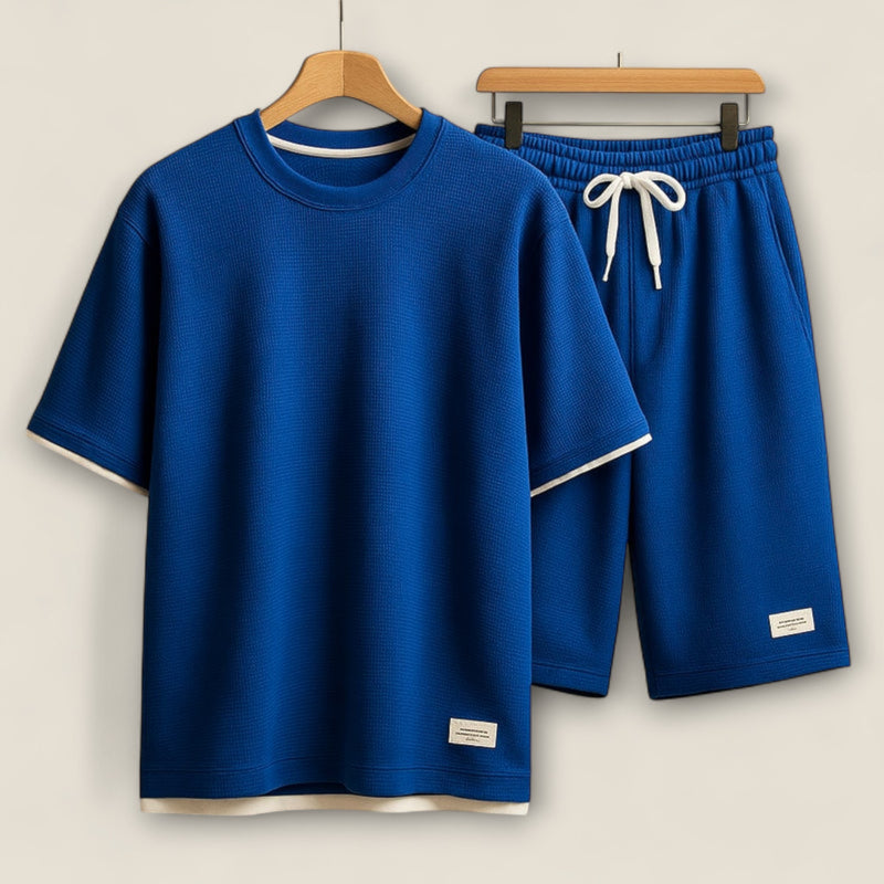 Luca - Cozy Waffle-Knit Lounge Ensemble