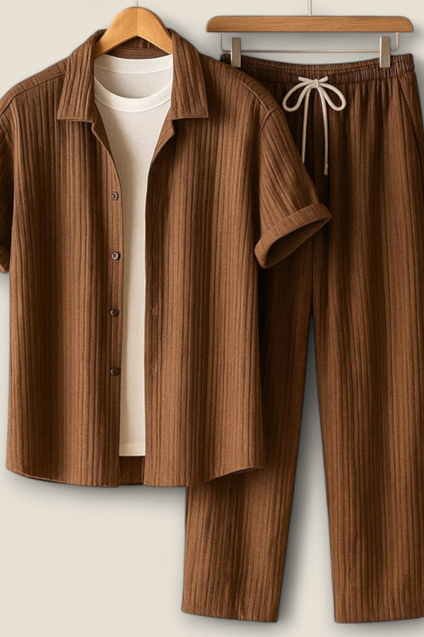 Calisto - Ribbed Knit Lounge Ensemble
