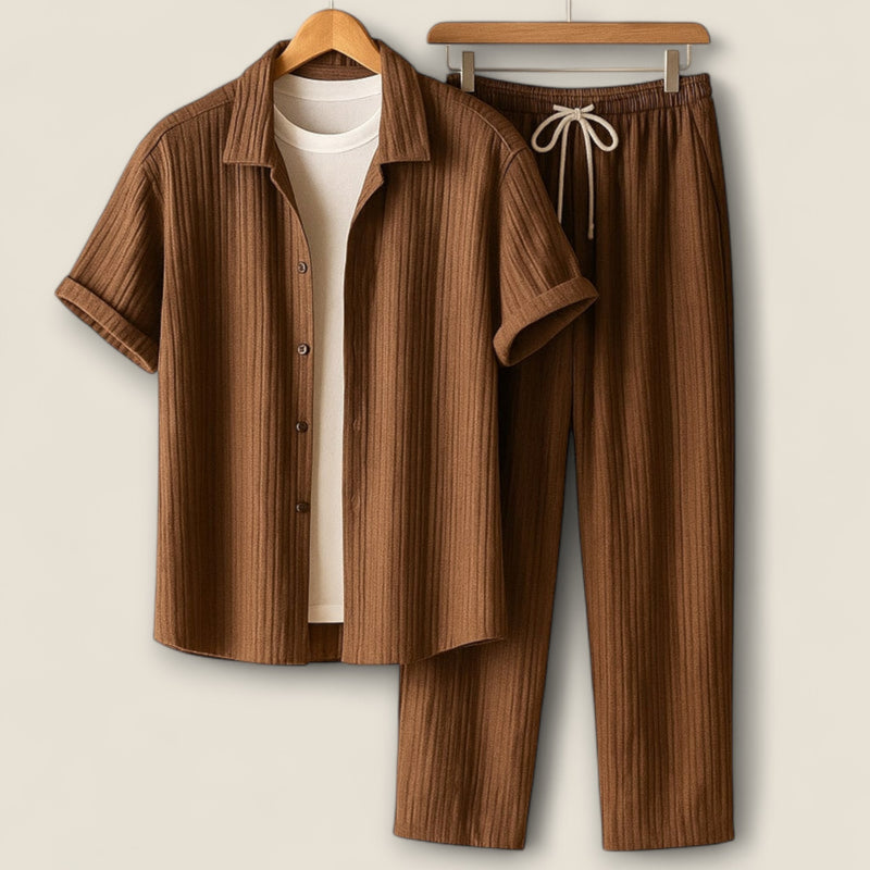 Calisto - Ribbed Knit Lounge Ensemble