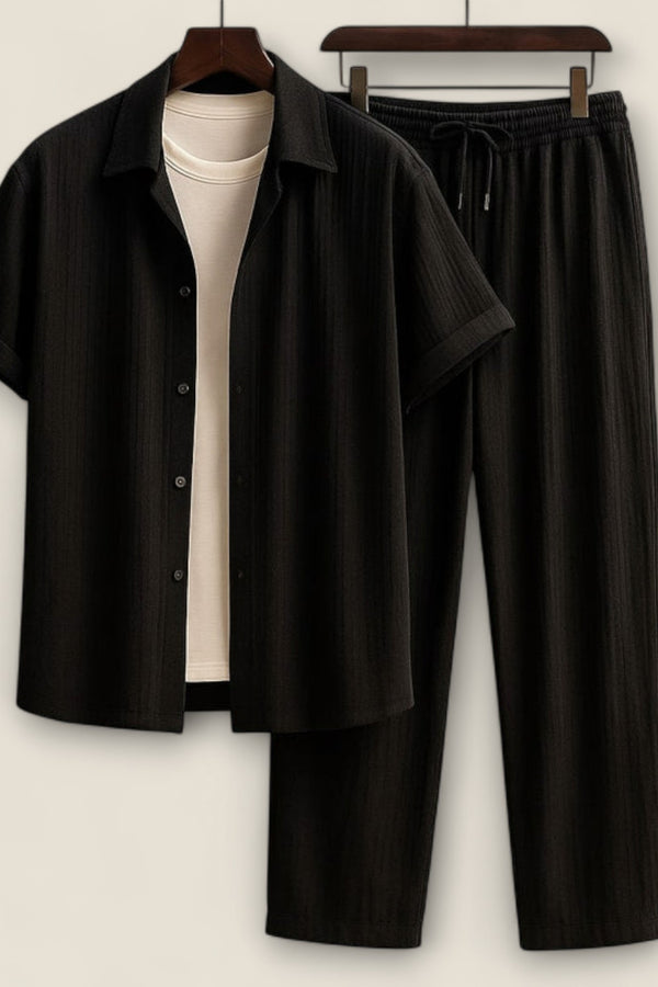 Calisto - Ribbed Knit Lounge Ensemble