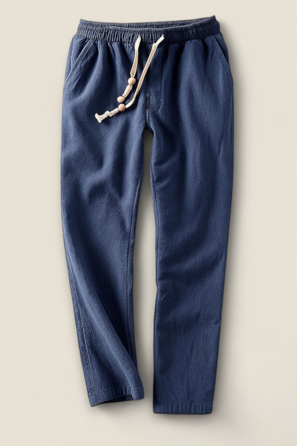 Matteo - Cotton Drawstring Trousers