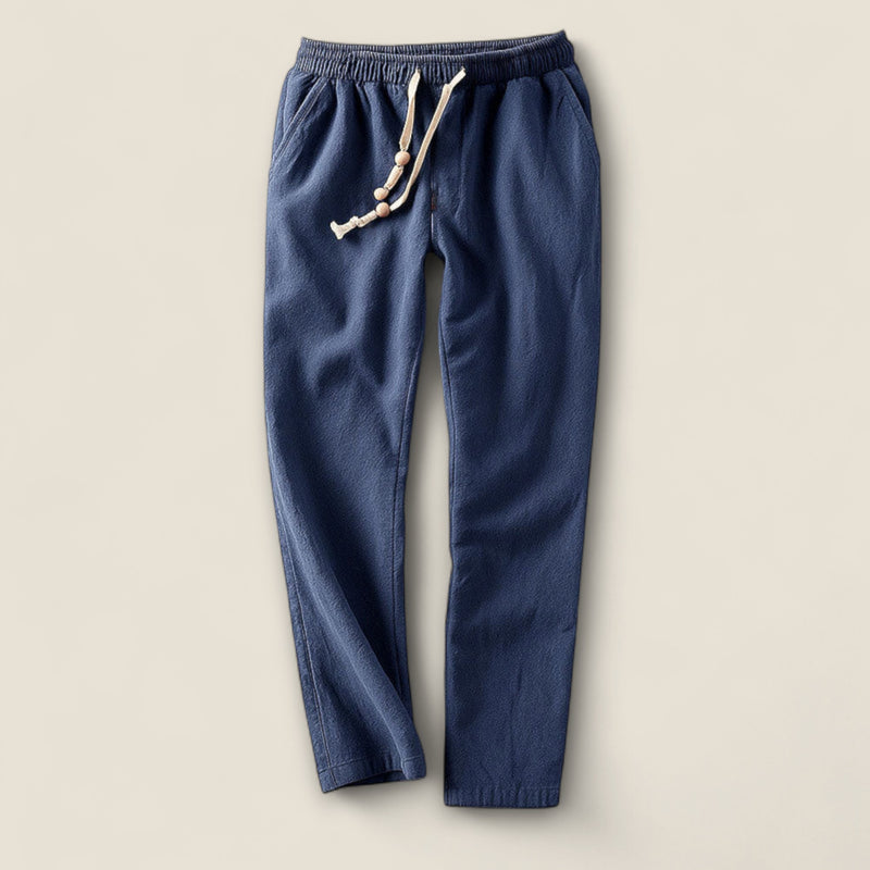 Matteo - Cotton Drawstring Trousers