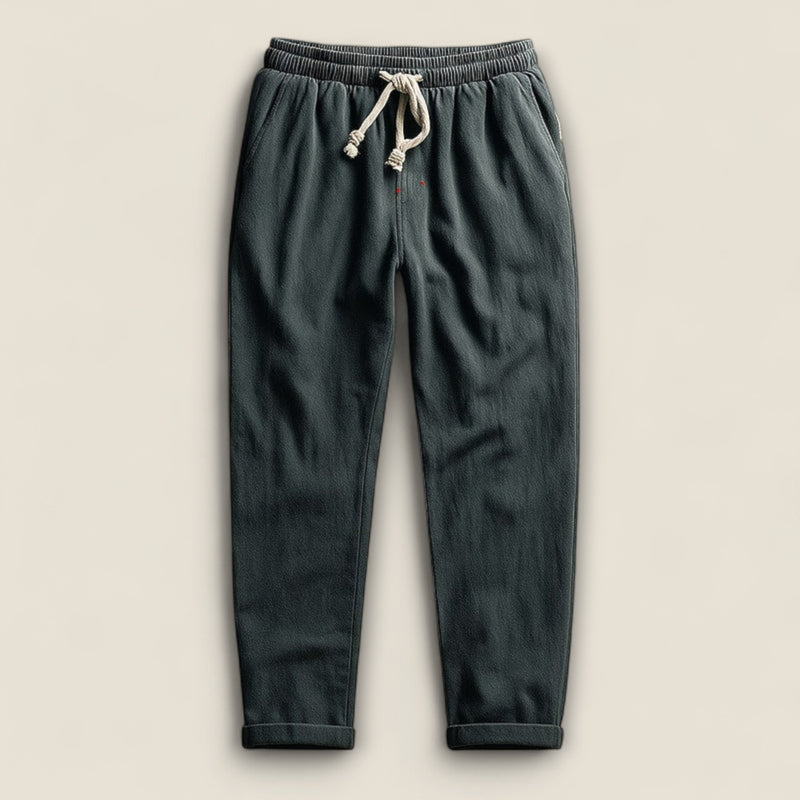 Matteo - Cotton Drawstring Trousers