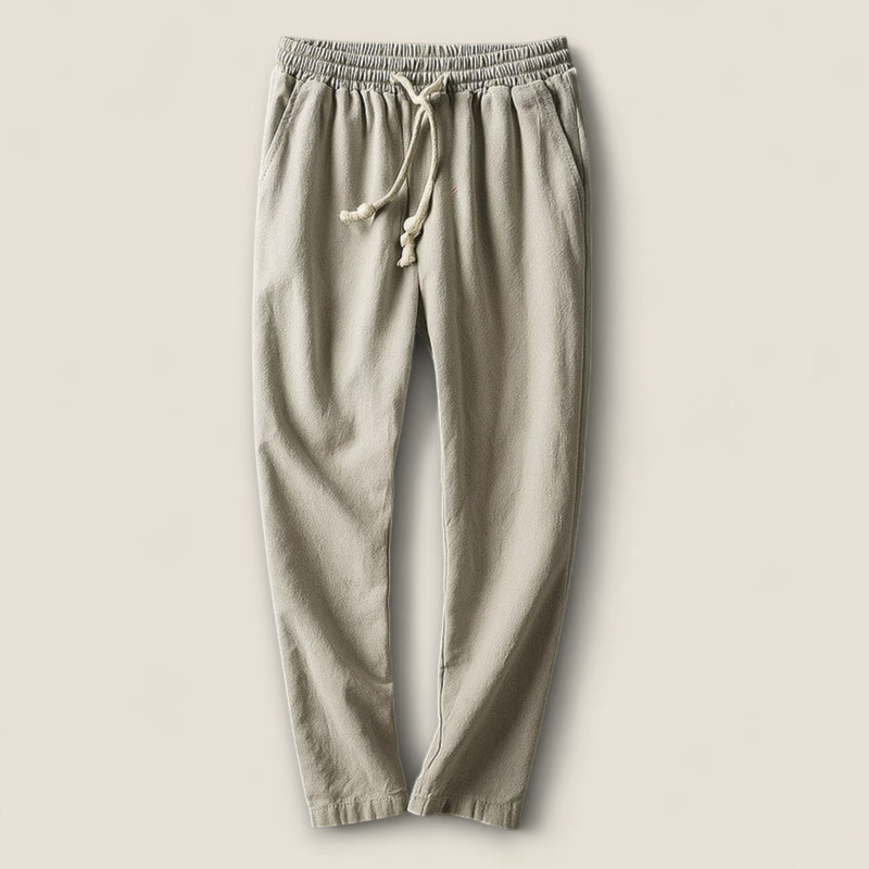 Matteo - Cotton Drawstring Trousers