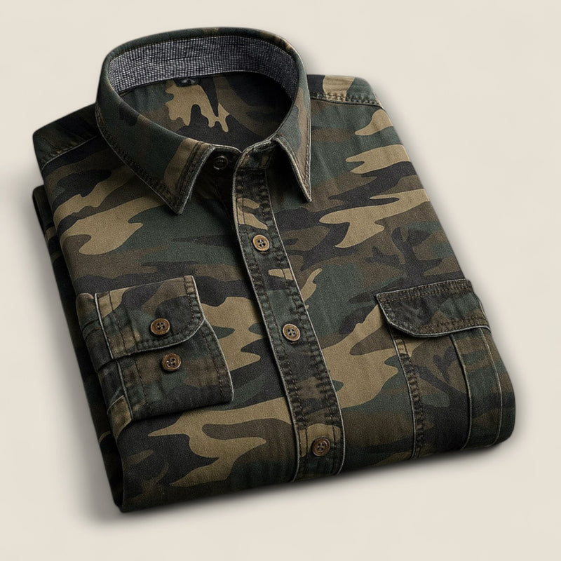 Enzo - Cotton Button-Up Shirt