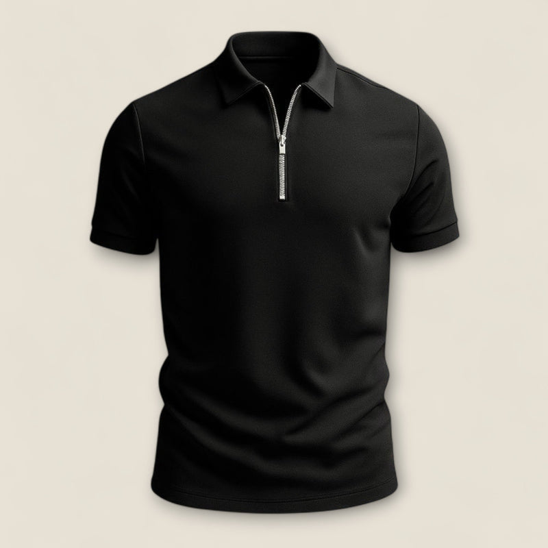 Marco - Zip-Up Polo Shirt