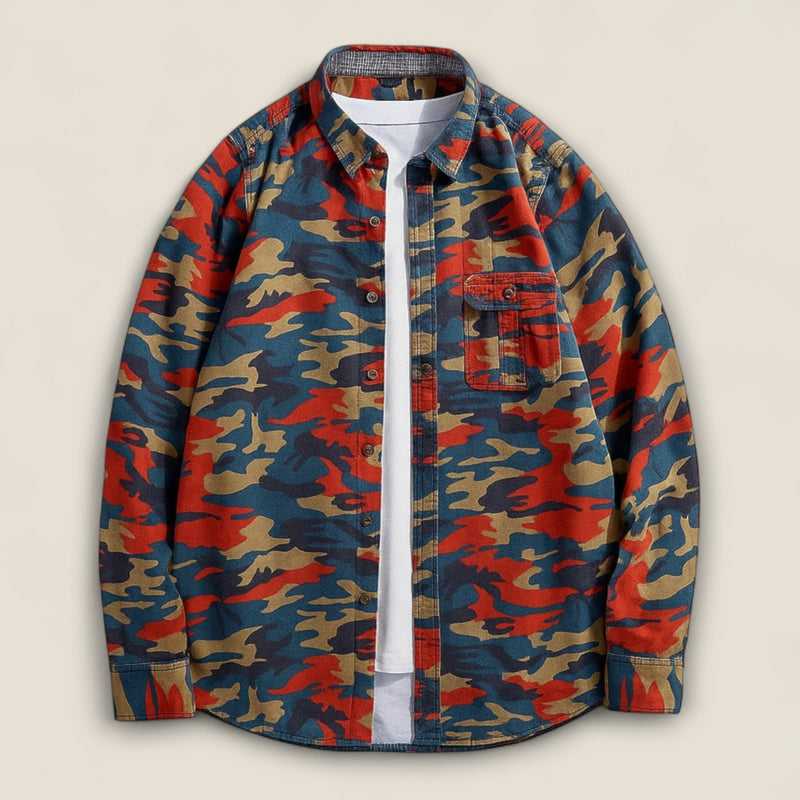 Enzo - Cotton Button-Up Shirt