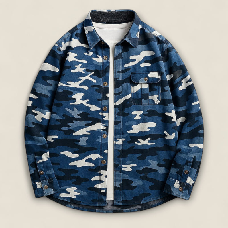 Enzo - Cotton Button-Up Shirt