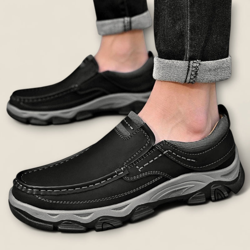 Dario - Leather Slip-On Trail Shoes